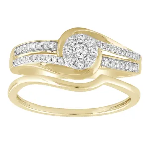 0.25ct Round Brilliant Diamond Engagement Ring Set In 9Ct Yellow Gold