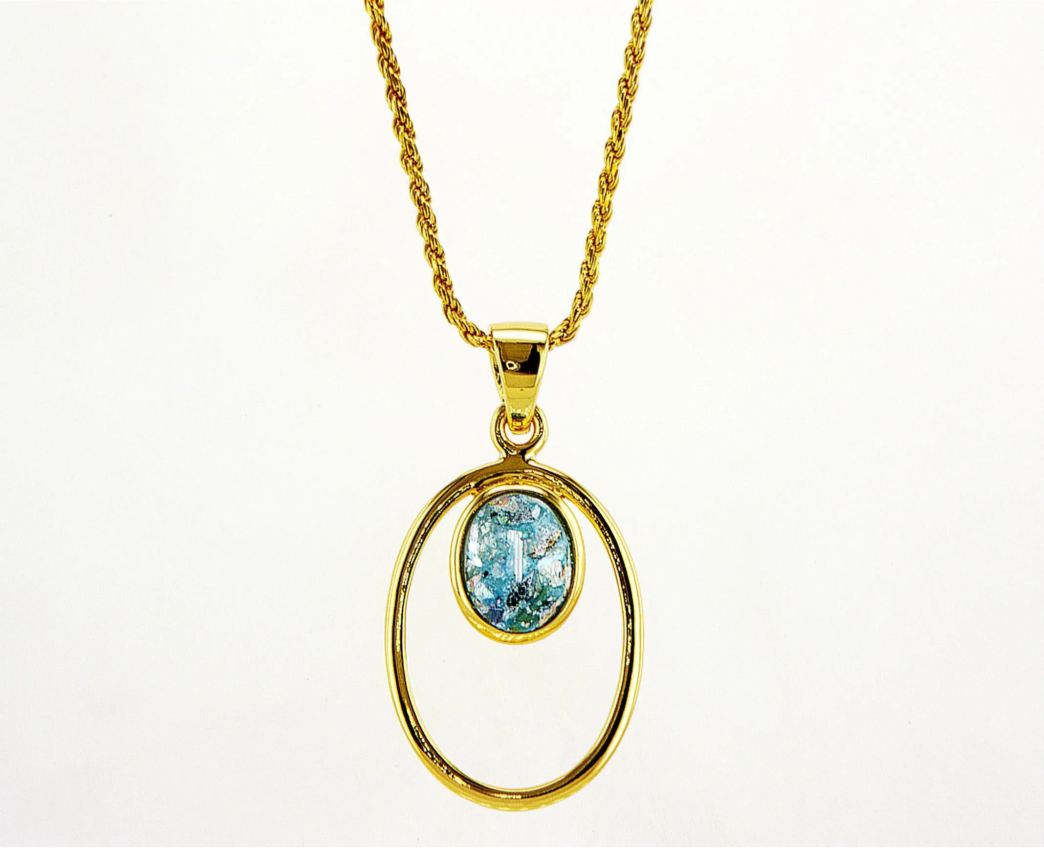 14 Karat gold plated Pendant with Ruby