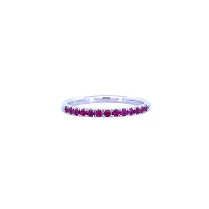 18KW Ruby Band