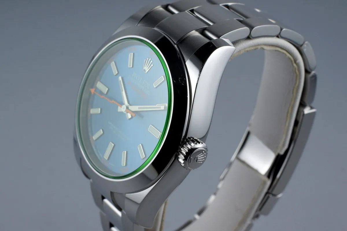 2015 Rolex Milgauss 116400GV with Box and Papers