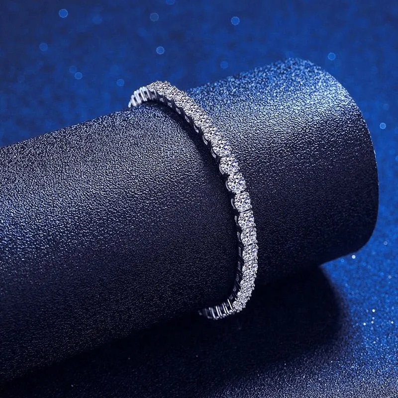 4mm Moissanite Tennis Bracelet