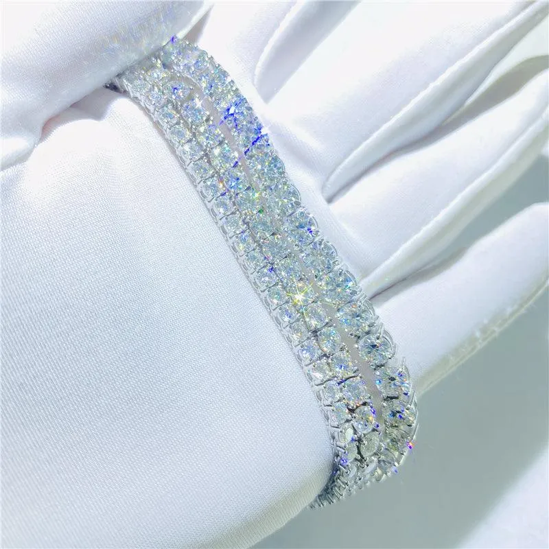 4mm Moissanite Tennis Bracelet