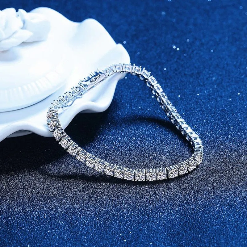 4mm Moissanite Tennis Bracelet