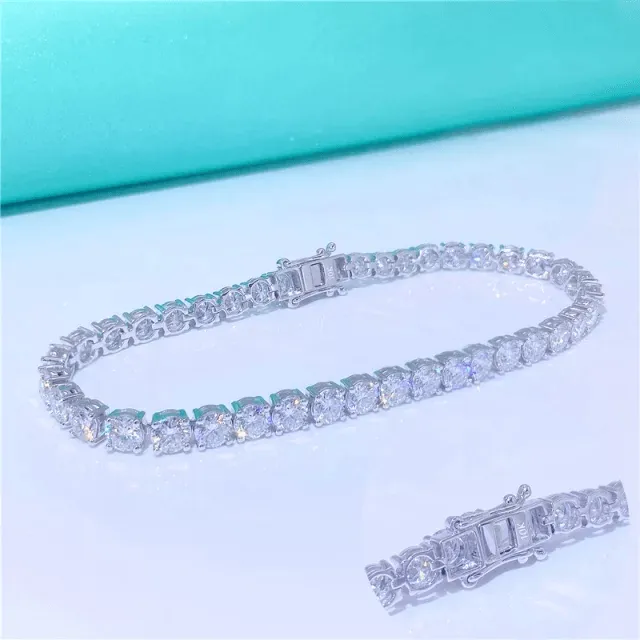 4mm Moissanite Tennis Bracelet