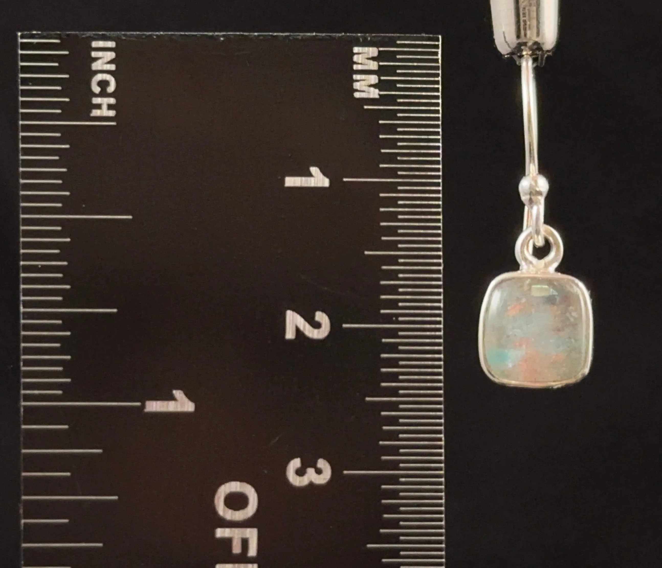 AJOITE in QUARTZ Crystal Earrings - Sterling Silver, Rare - Dangle Earrings, Fine Jewelry, Crystal Drop Earrings,  53685