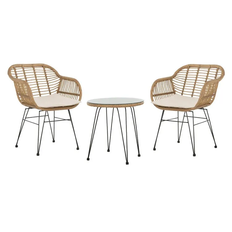 Alton Three-Piece Lounge Set - Light Brown/Beige