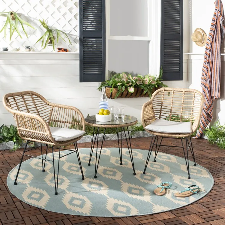 Alton Three-Piece Lounge Set - Light Brown/Beige