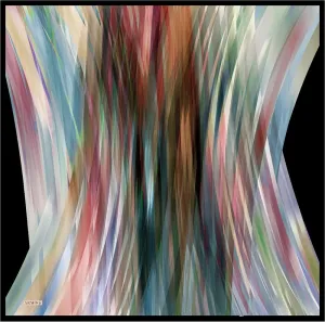 Armine Tiara Abstract Art Silk Scarf No. 37