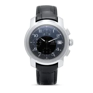 Baume & Mercier Capeland Chronograph Black Dial Rubber Strap 39mm Automatic