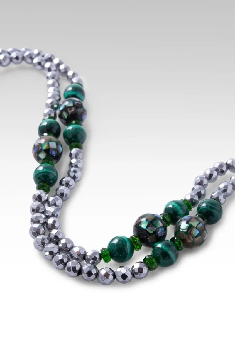 Beaded Mosaic Abalone Necklace™ in Janyl Adair