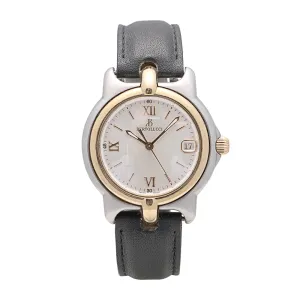 Bertolucci Two-Tone Stainless Steel & Gold Case Leather Strap 36mm Quartz (Preowned)