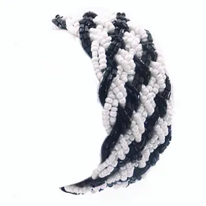 Black & White Beaded Bracelet