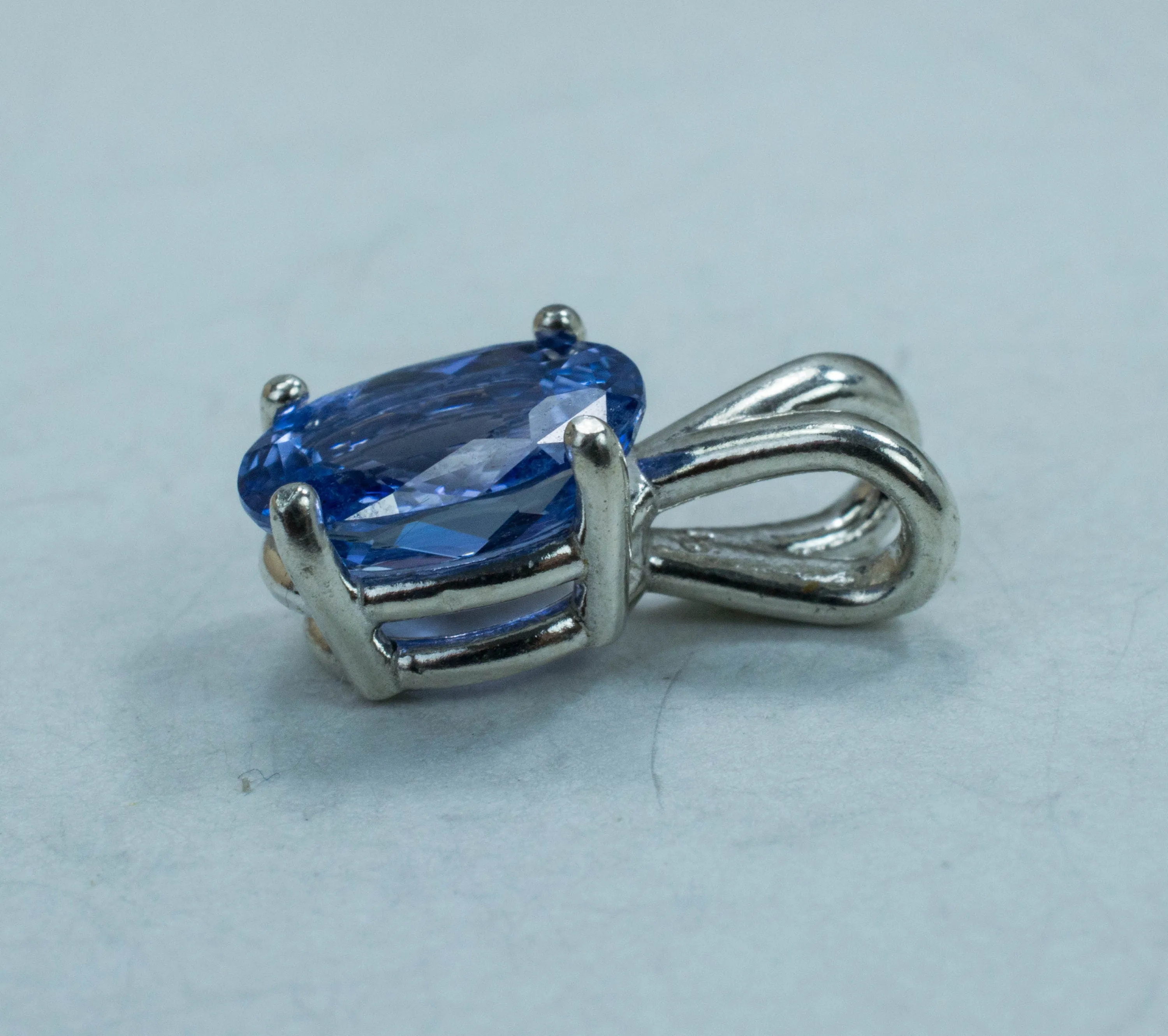 Blue Sapphire Pendant; Natural Untreated Sri Lanka Sapphire