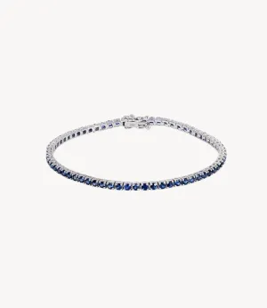 Blue Sapphire Tennis Bracelet