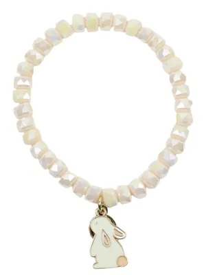 Bourbon & Bowetie Cream Bunny Stacker Bracelet