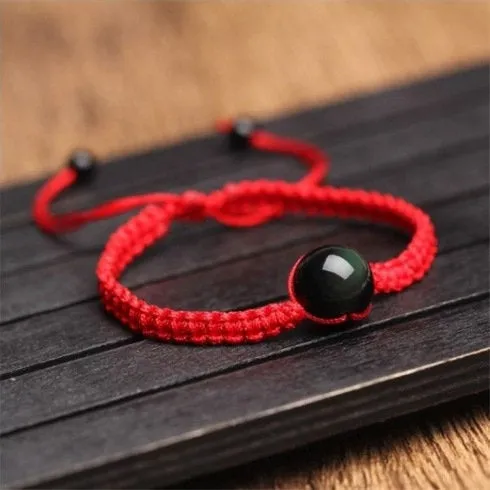 Bracelet Adjustable Bracelet Black Obsidian Bracelet Friendship Negative Energy Protection From Evil Gift Ideas Mens Chakra Protection