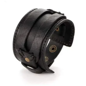 BRACELET MANCHETTE EN CUIR