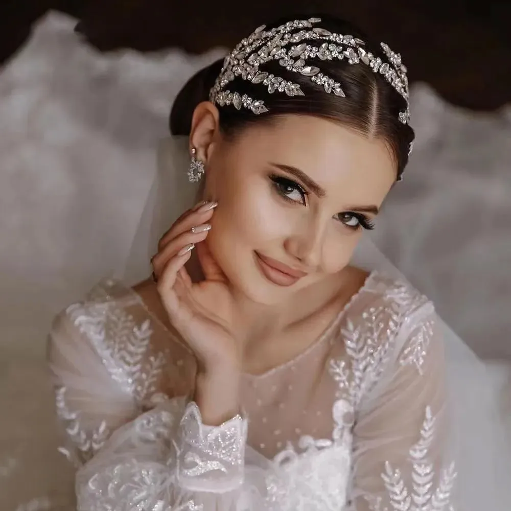 Bridal Headband Wedding Crowns Bride Tiara and Headdress