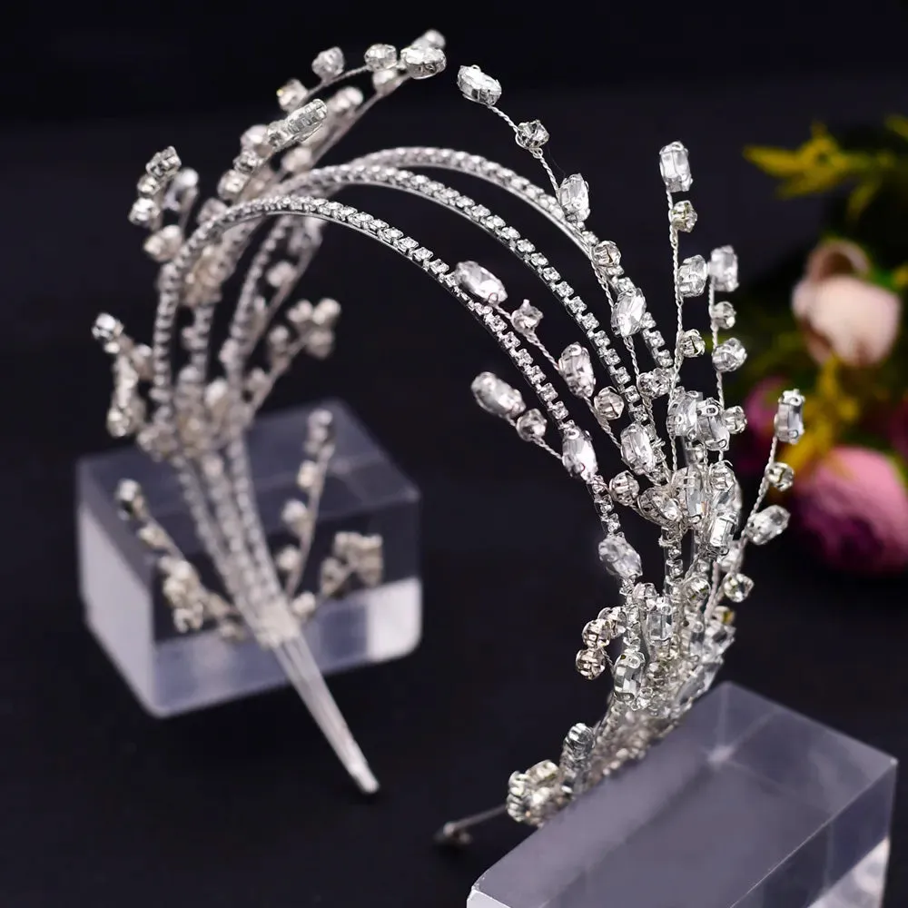 Bridal Headband Wedding Crowns Bride Tiara and Headdress