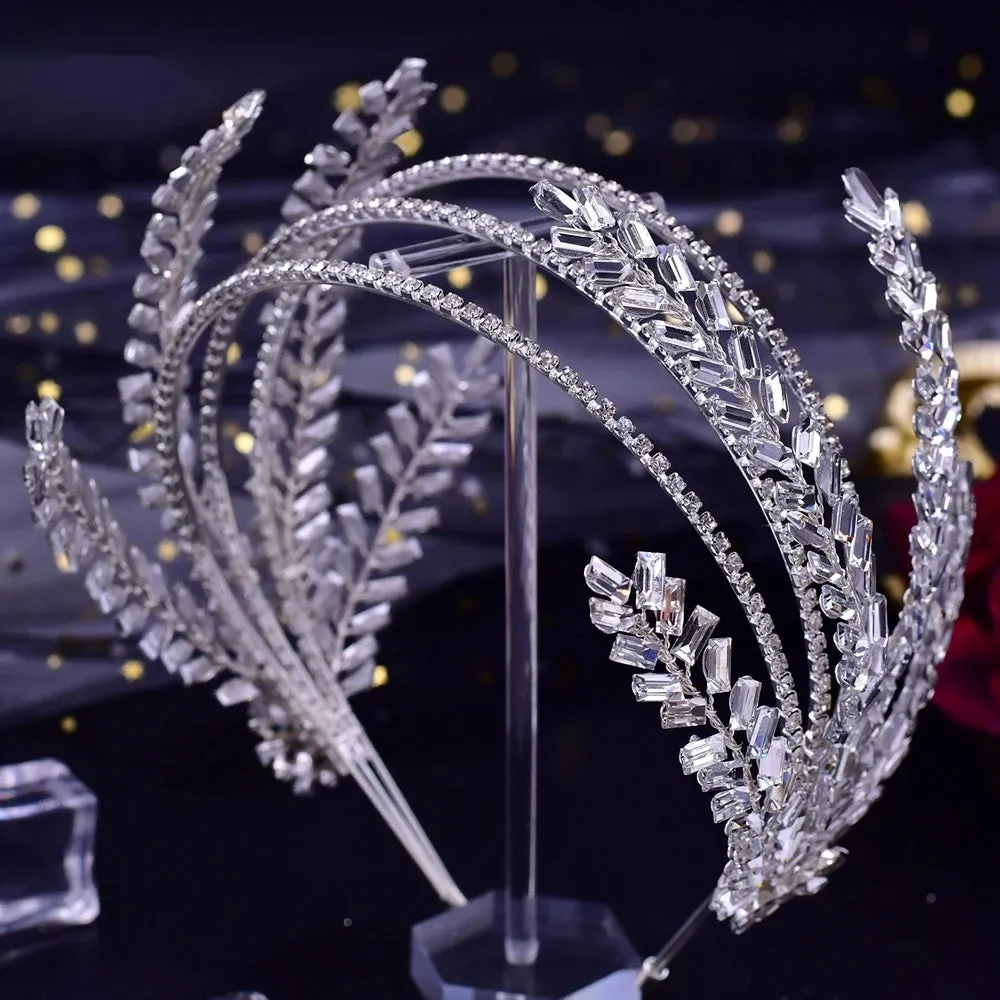 Bridal Headband Wedding Crowns Bride Tiara and Headdress
