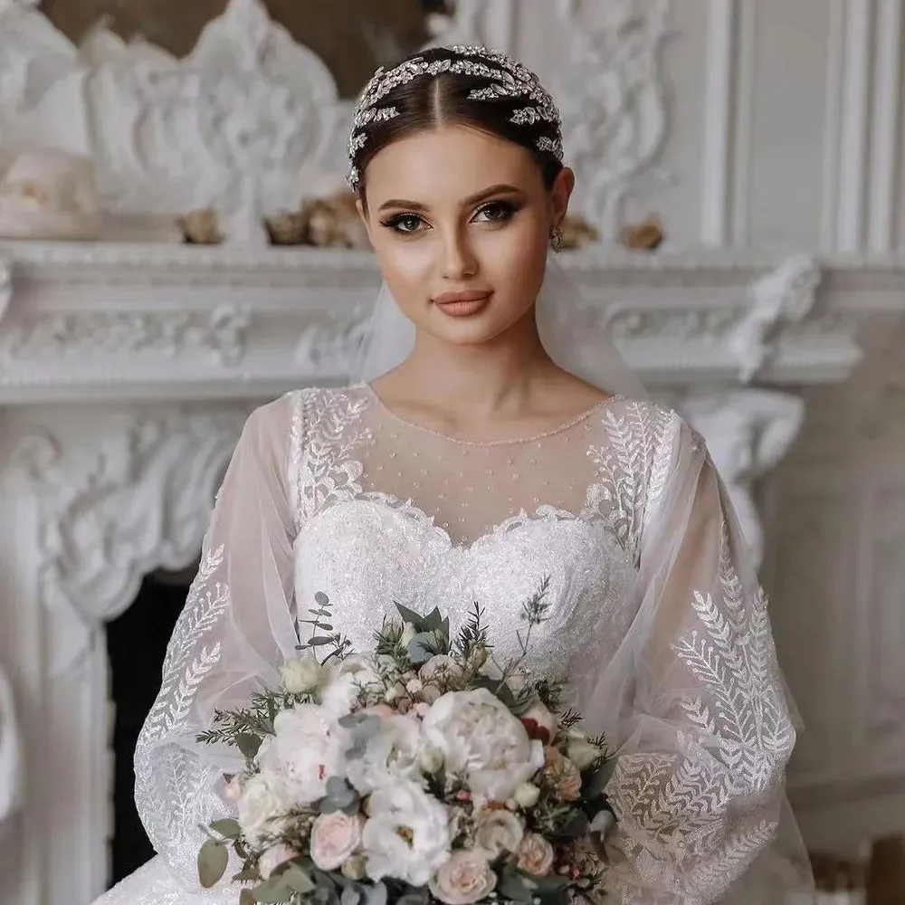 Bridal Headband Wedding Crowns Bride Tiara and Headdress