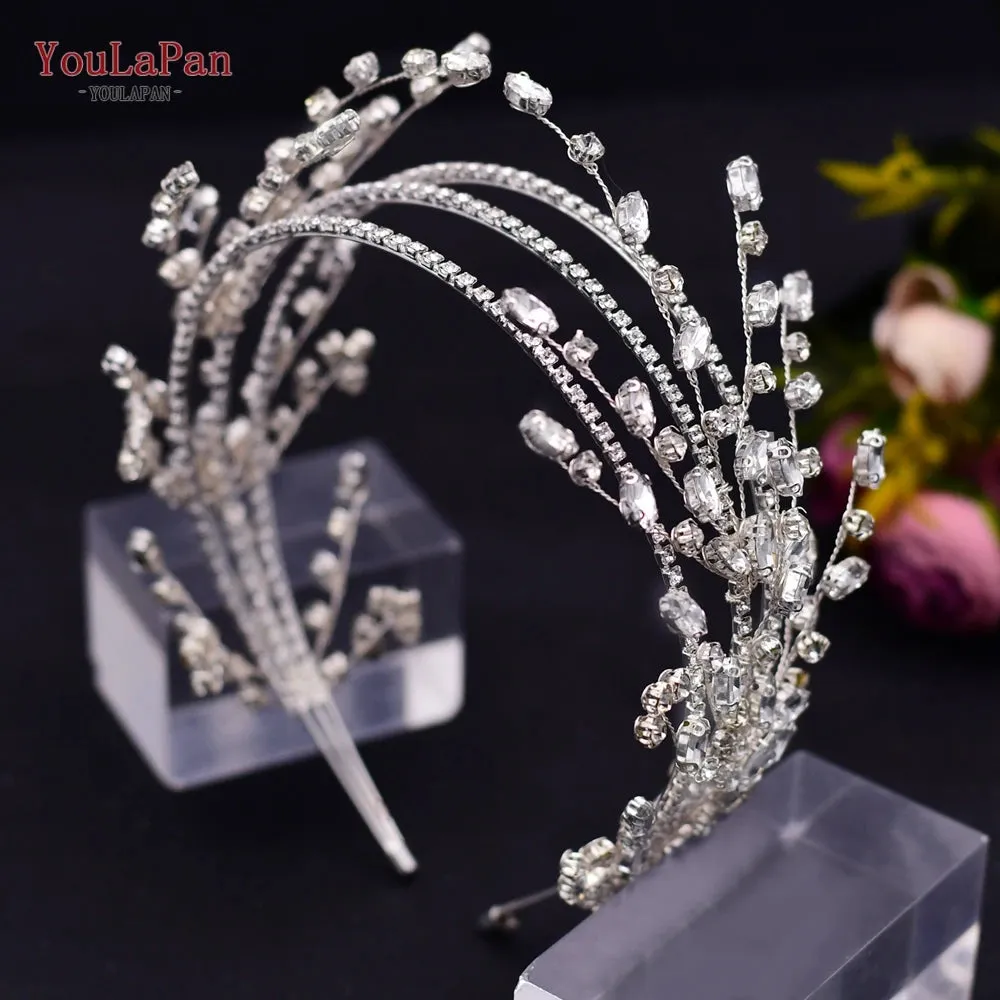 Bridal Headband Wedding Crowns Bride Tiara and Headdress