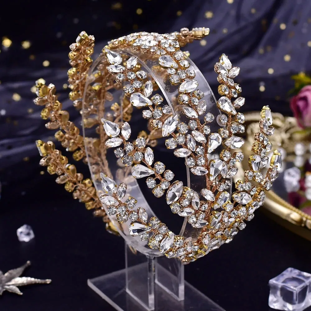 Bridal Headband Wedding Crowns Bride Tiara and Headdress