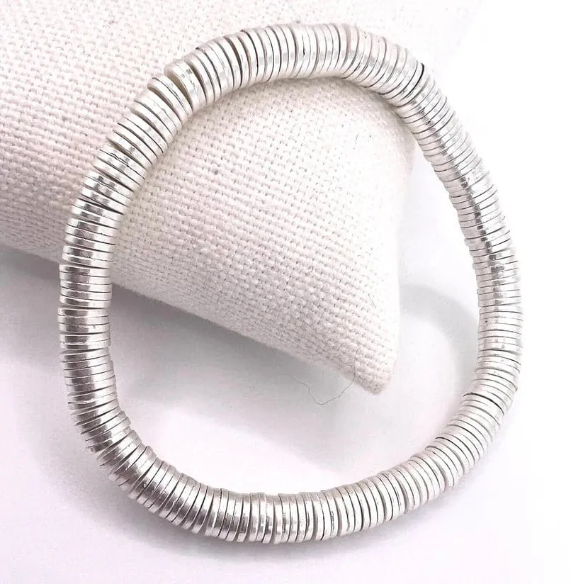 CB2161 Heishi Disc Stretch Bracelet