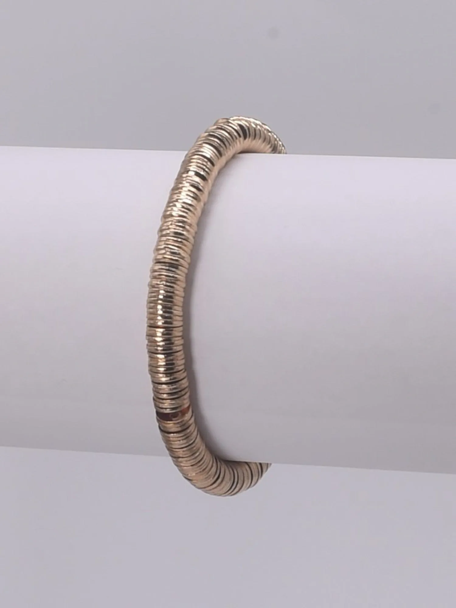 CB2161 Heishi Disc Stretch Bracelet