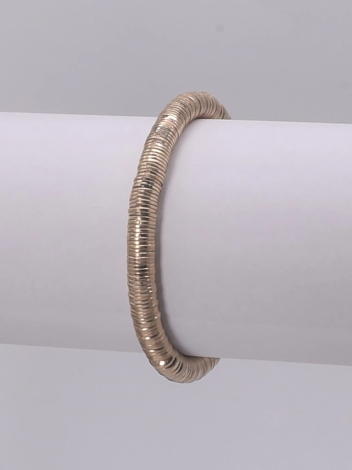 CB2161 Heishi Disc Stretch Bracelet