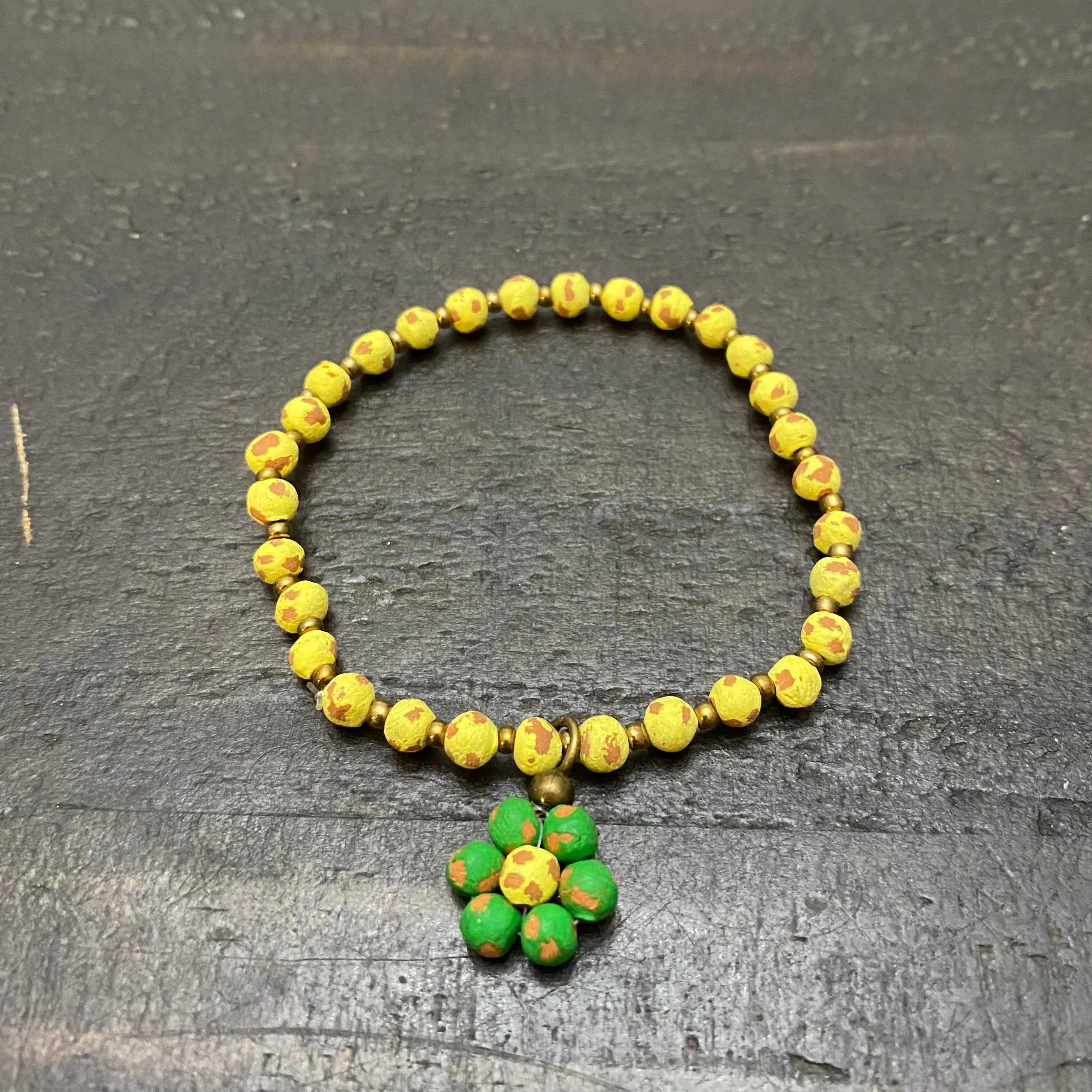 Ceramic Daisy Bracelet