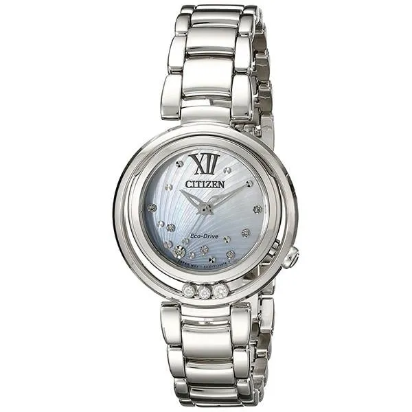 Citizen Women's Sunrise Diamond Stainless Steel Bracelet Watch