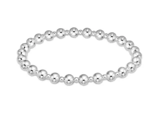 Classic Grateful Pattern 5mm Bead Bracelet - Sterling
