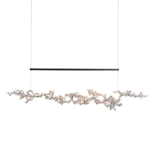 Coral 56 in. LED Linear Pendant Light Soft Gold finish