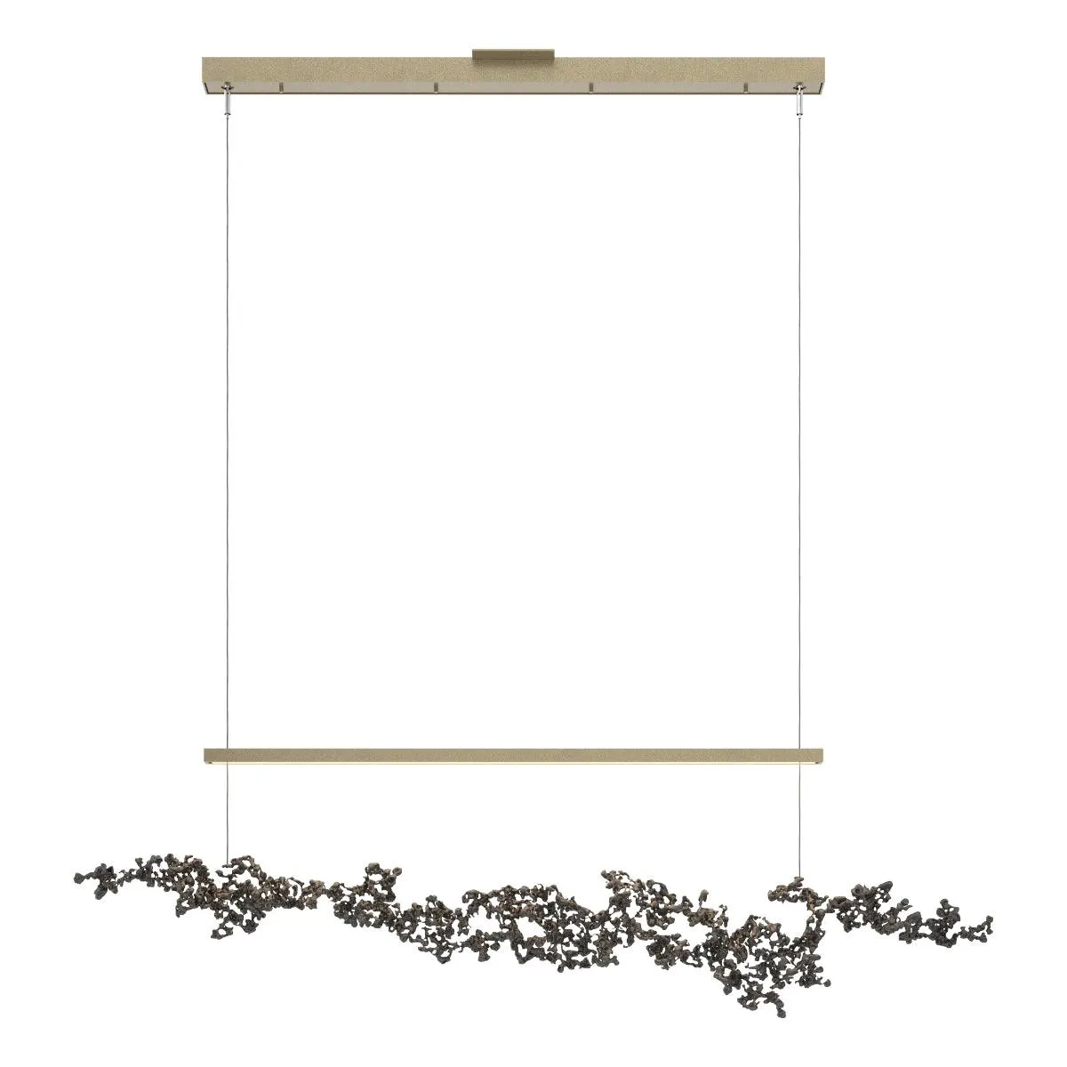 Coral 56 in. LED Linear Pendant Light Soft Gold finish