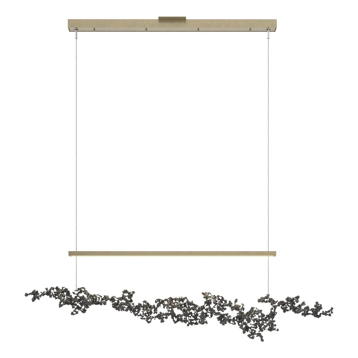 Coral 56 in. LED Linear Pendant Light Soft Gold finish