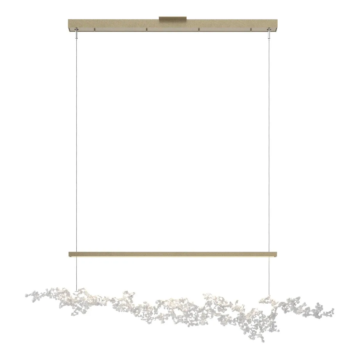 Coral 56 in. LED Linear Pendant Light Soft Gold finish