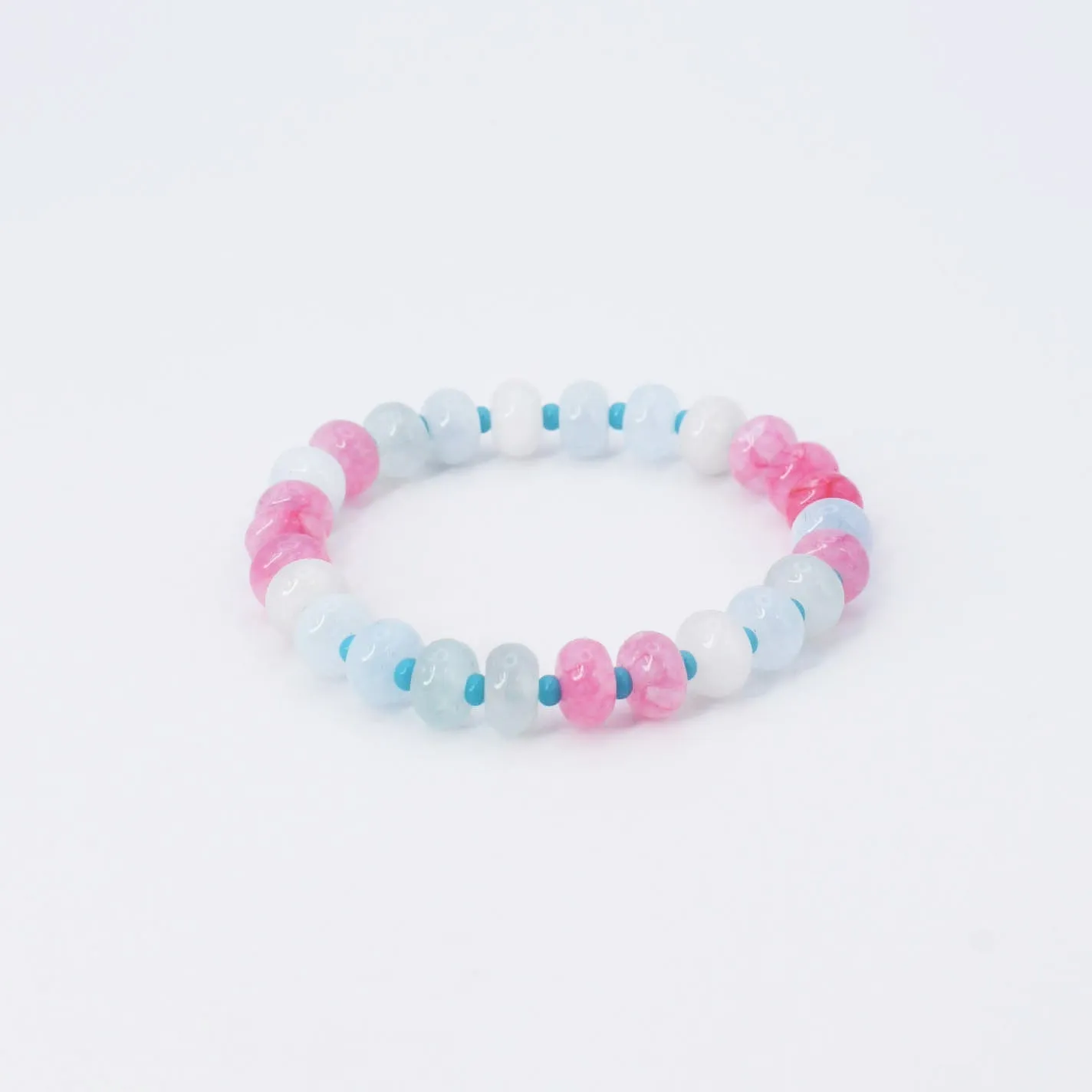 Coral Beaded Bracelet