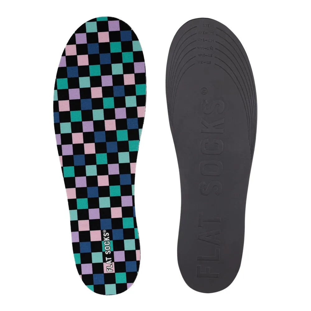 Coral Checks FLAT SOCKS