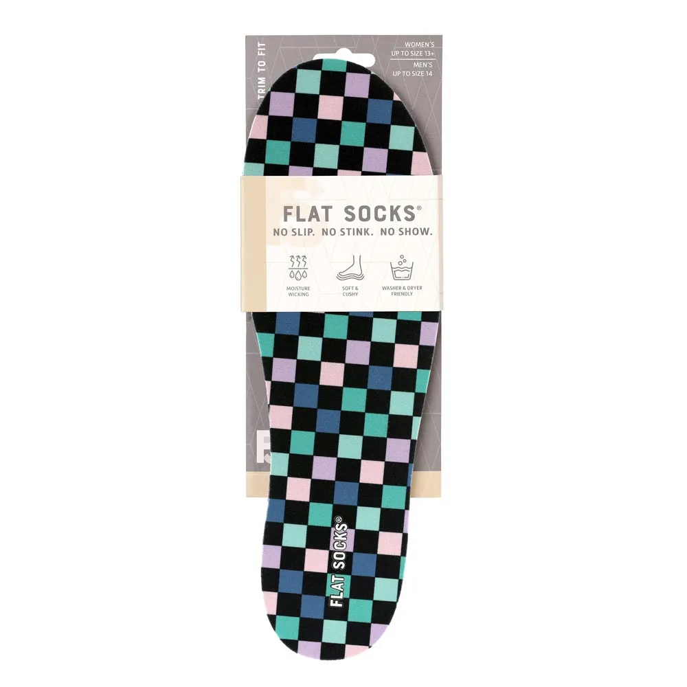 Coral Checks FLAT SOCKS
