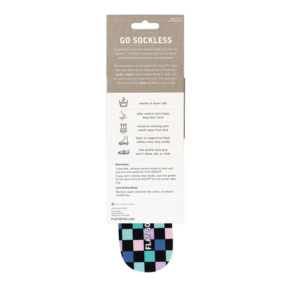Coral Checks FLAT SOCKS