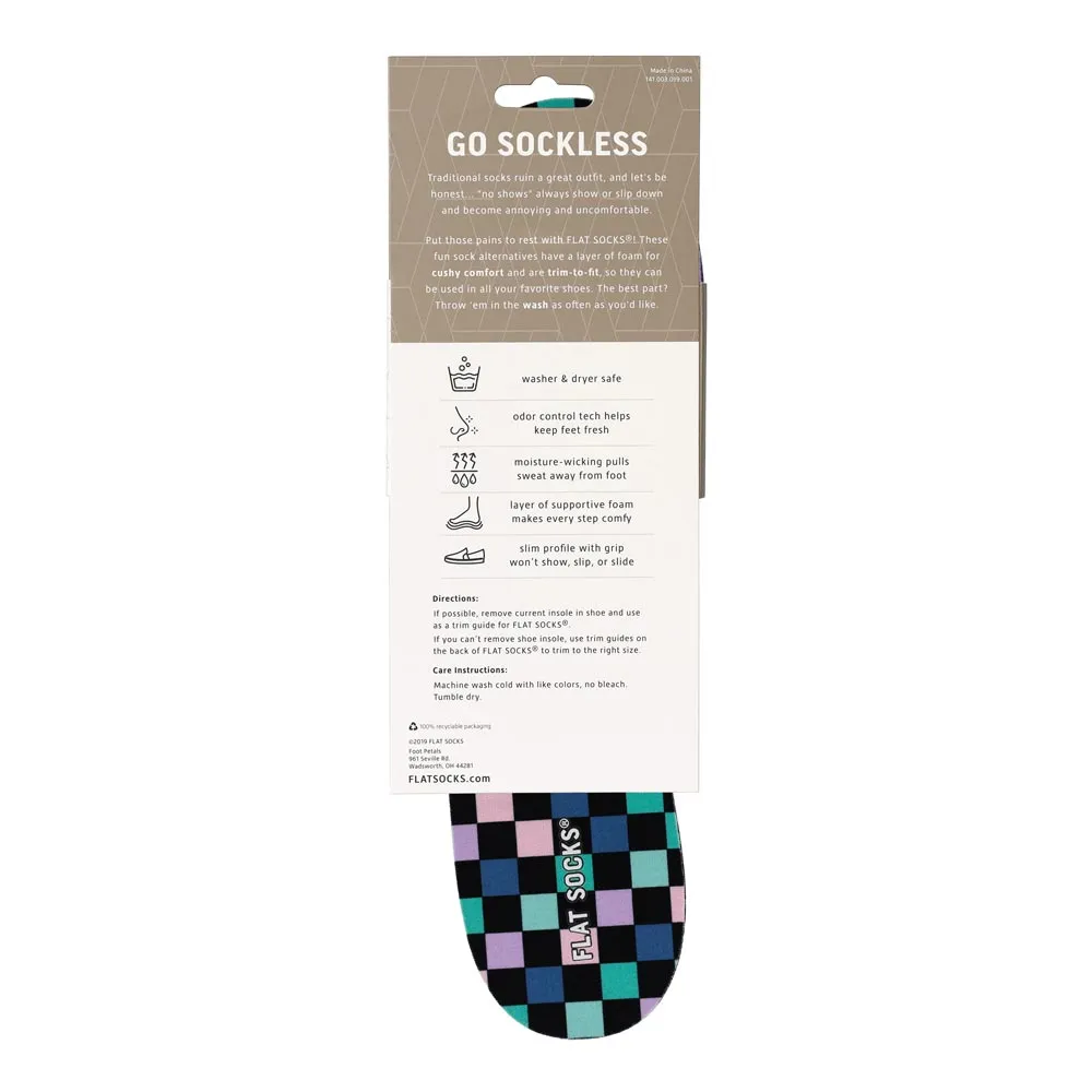 Coral Checks FLAT SOCKS