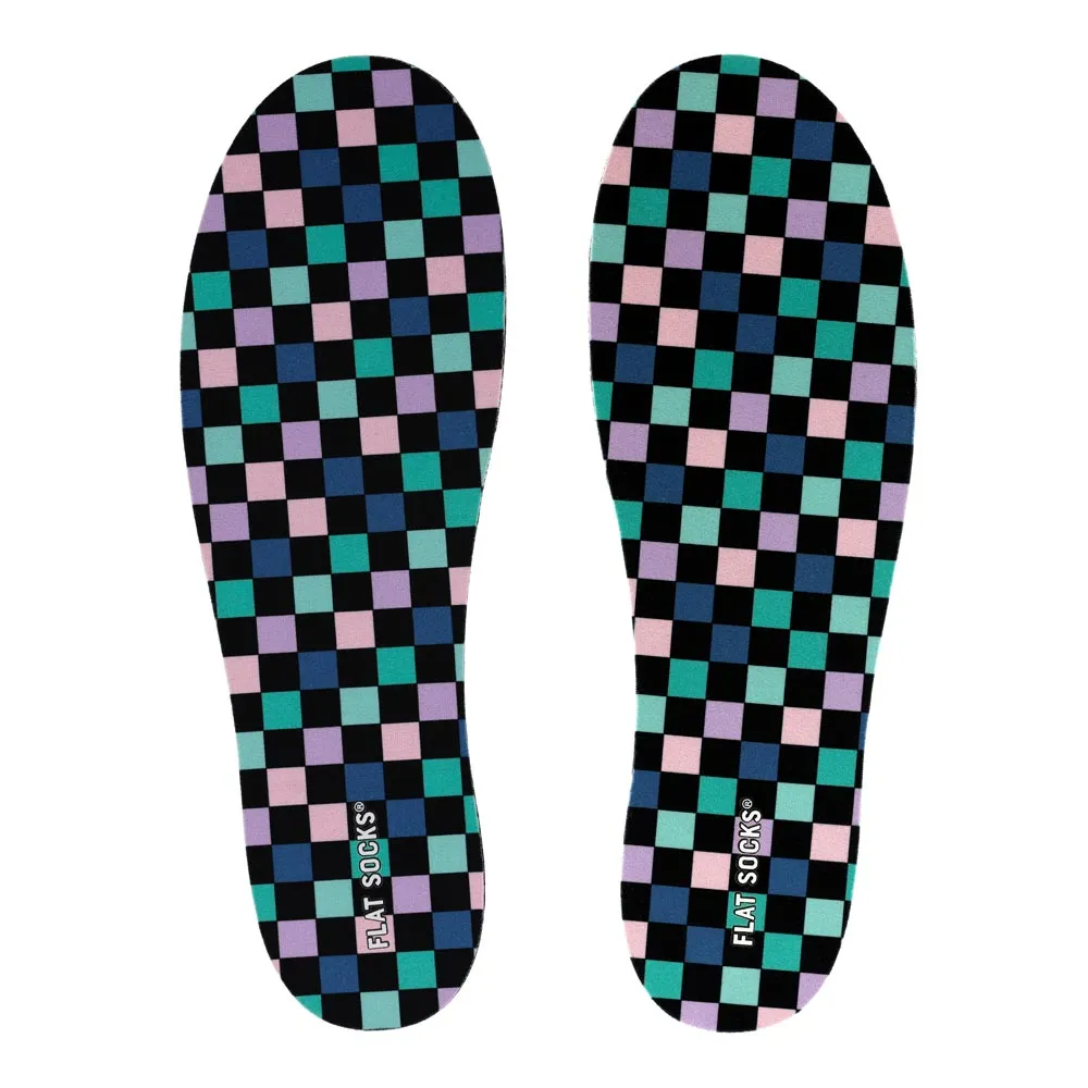 Coral Checks FLAT SOCKS