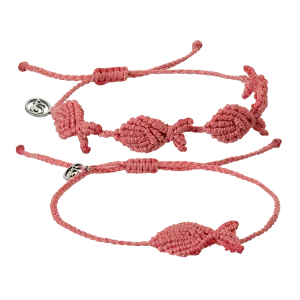 Coral Go Fish Bracelet/Anklet Bundle