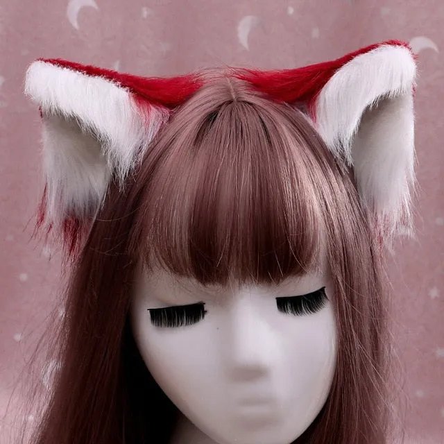 Cosplay Cute Kitten Cat Ears with Little Bell Hair Clip