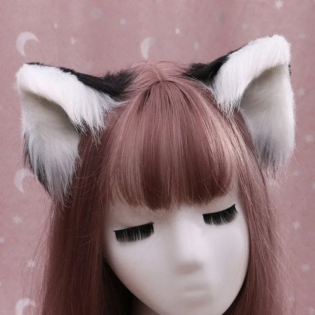 Cosplay Cute Kitten Cat Ears with Little Bell Hair Clip