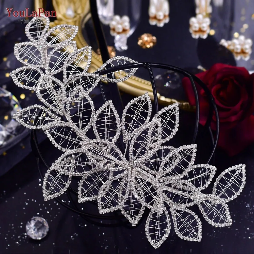 Crystal Lead Headband for Brides Wedding Hair Accessories Bridal Headpiece