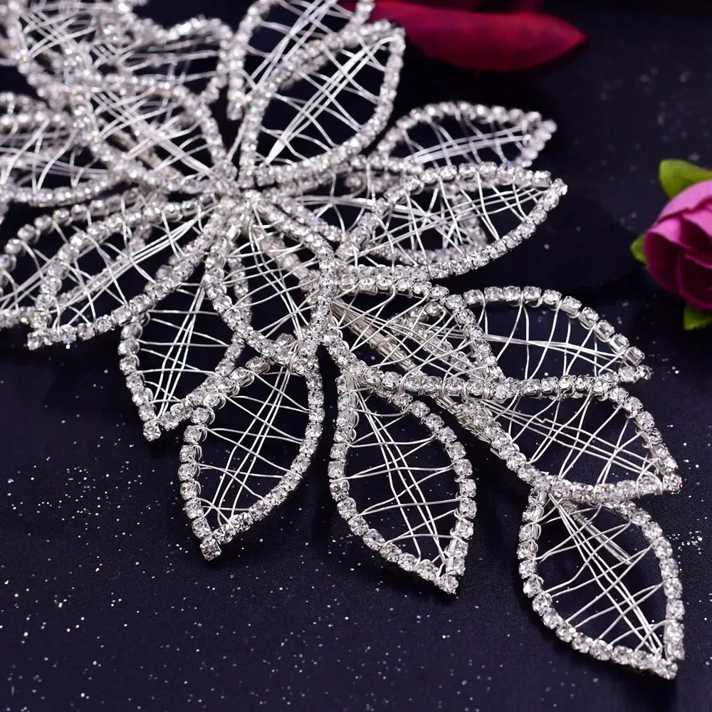 Crystal Lead Headband for Brides Wedding Hair Accessories Bridal Headpiece
