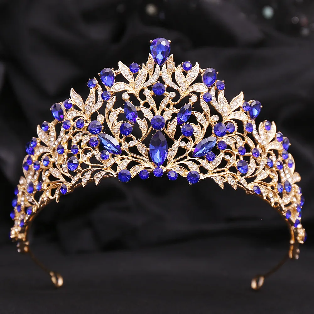 Crystal Tiara Crown For Women Girls Wedding Party Luxury Elegant Bridal Queen Hair Dress Accessories