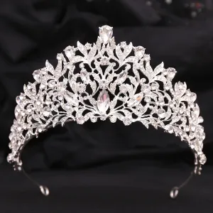 Crystal Tiara Crown For Women Girls Wedding Party Luxury Elegant Bridal Queen Hair Dress Accessories